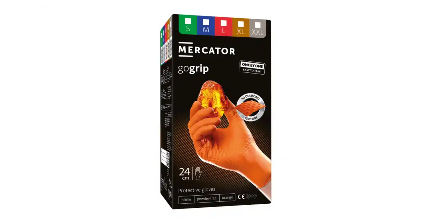 Manusi de Protectie Nepudrate MERCATOR® gogrip 100 bucati / cutie - Akitex Costume Medicale