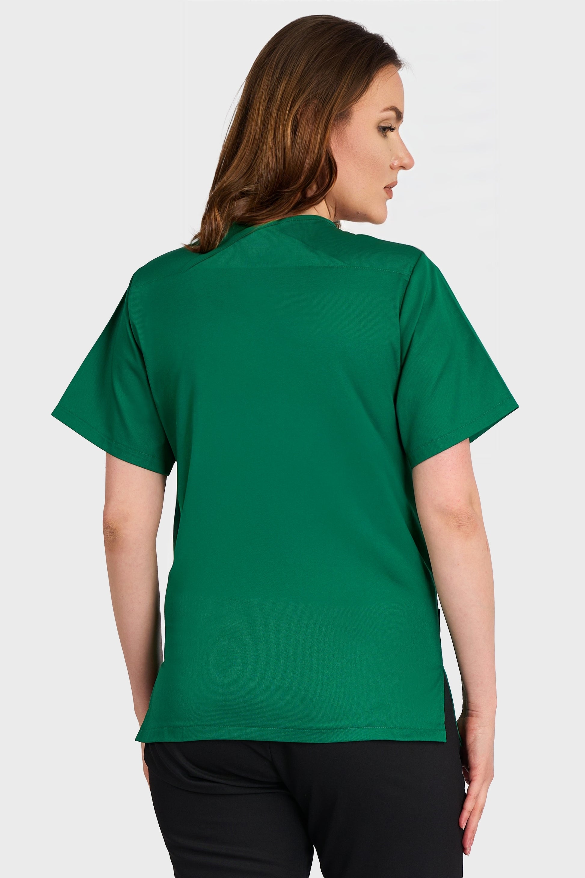 Bluza Medicala Dona Femei - Verde - vedere spate - Akitex 
