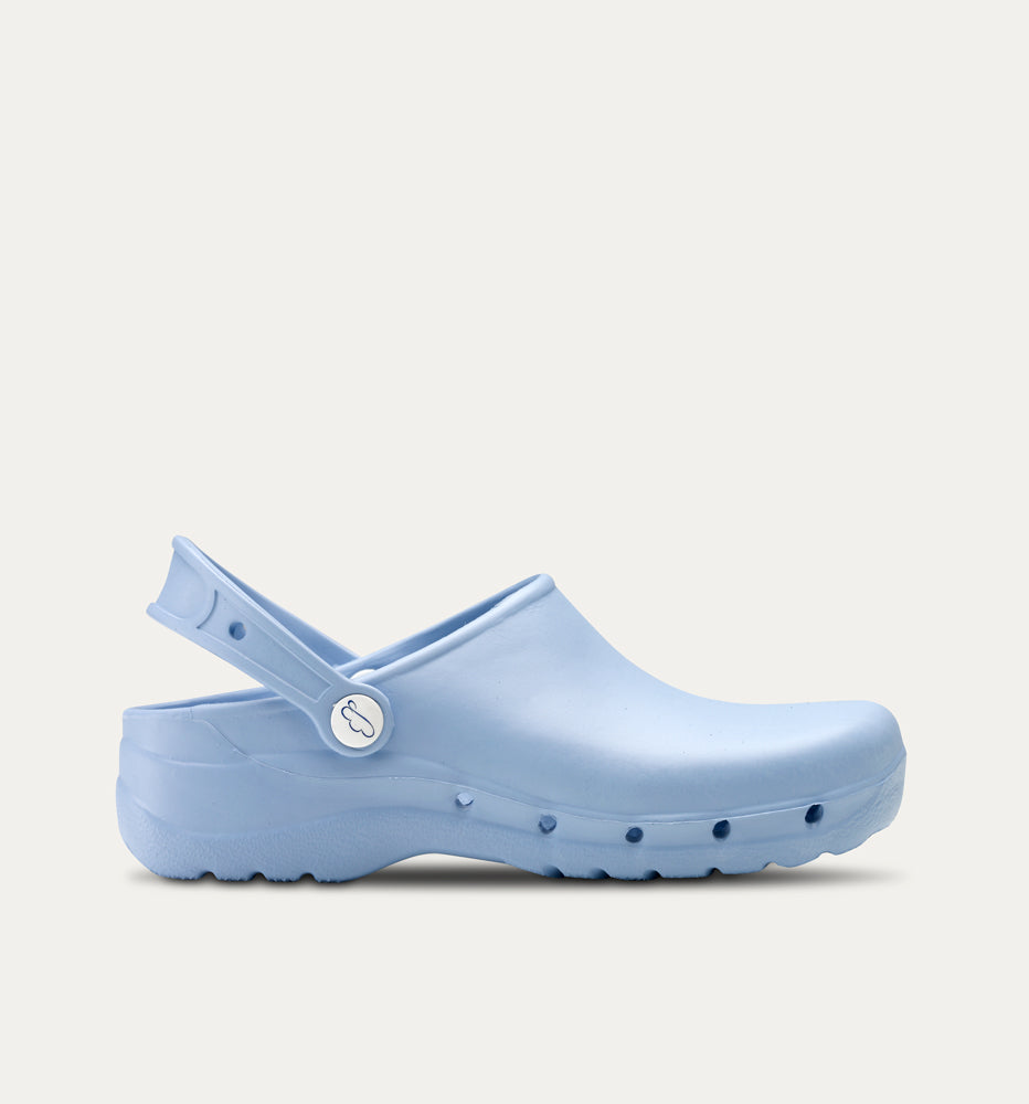 Saboti Medicali Frontantes  - LightBlue - vedere lateral - Akitex 