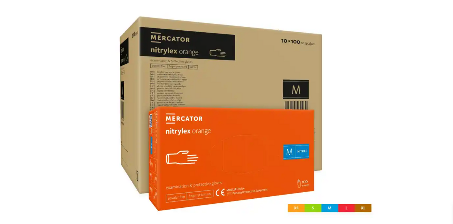 Manusi de Protectie Mercator Nepudrate  NITRYLEX® 100 bucati / cutie - Akitex Costume Medicale
